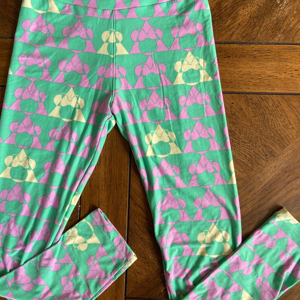 Women's OS LuLaRoe Disney Leggings, Minnie Mouse